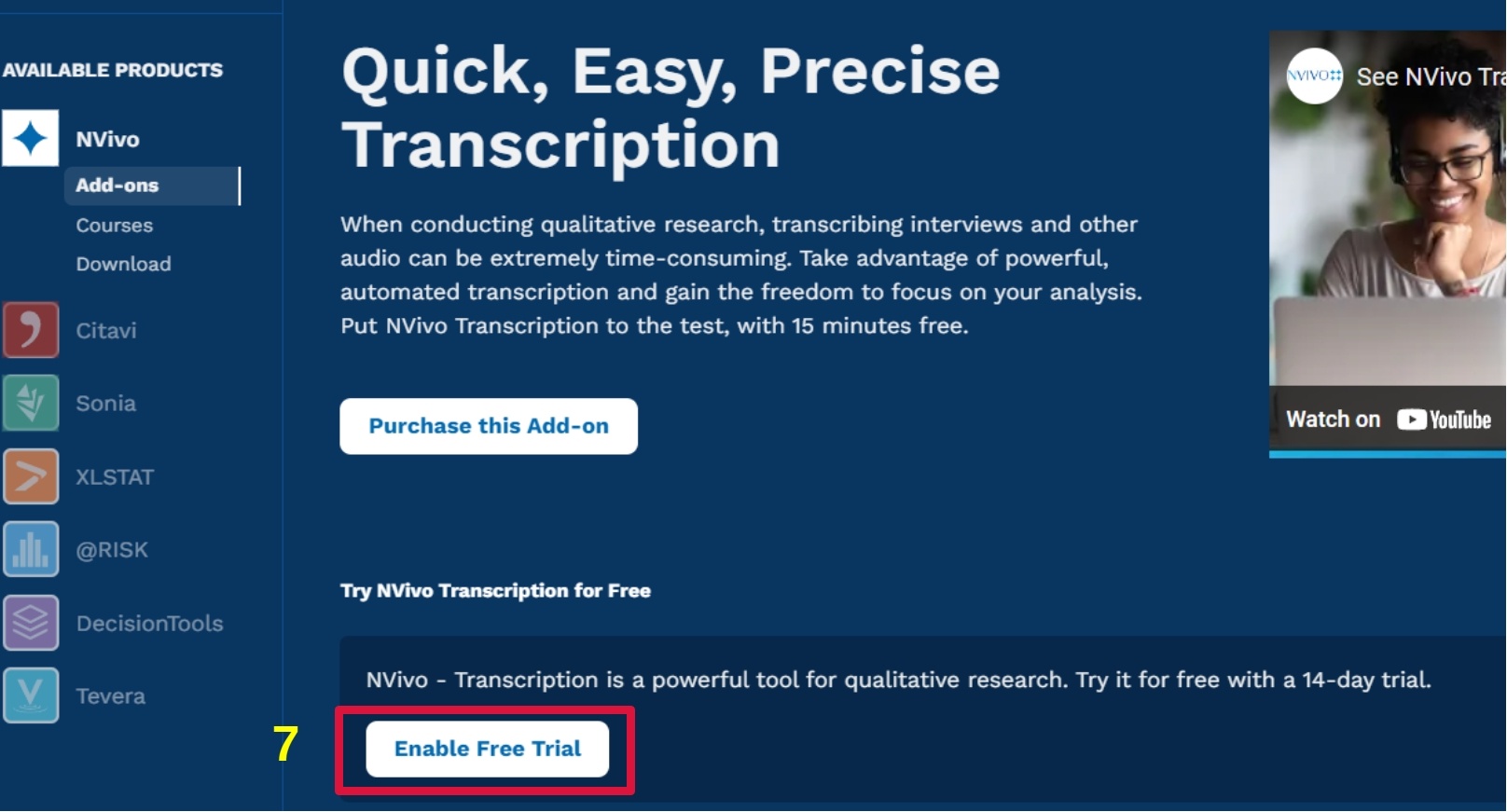 NVivo Transcription Free Trial